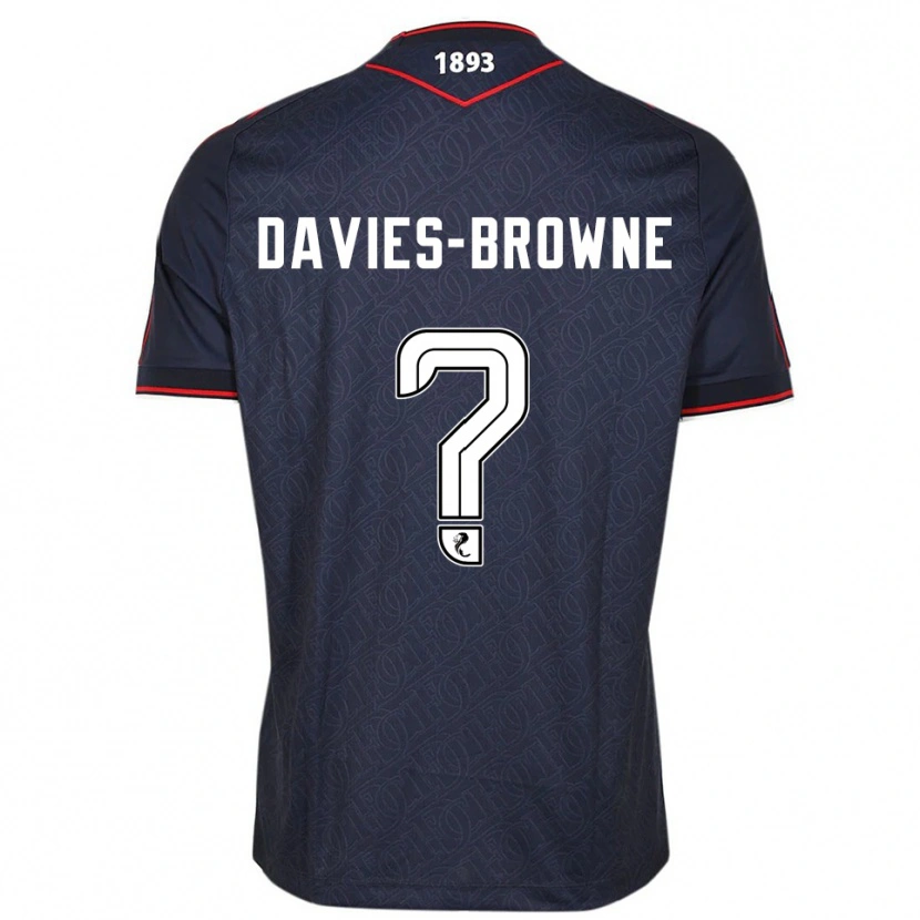 Danxen Män Tobias Davies-Browne #0 Marin Vit Hemmatröja Matchtröjor 2025/26 Tröjor T-Tröja