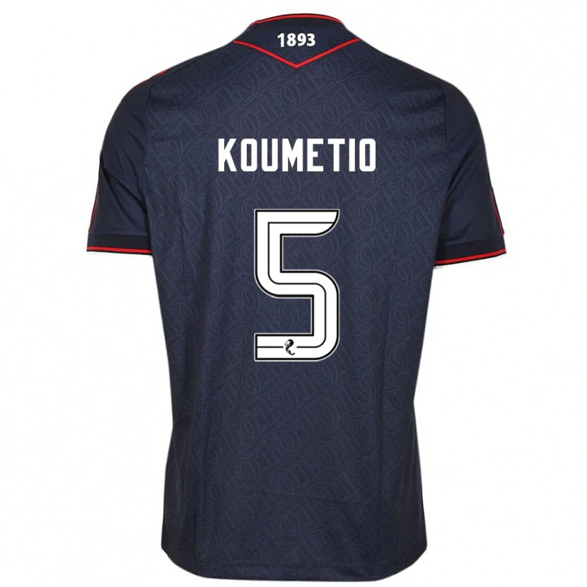 Danxen Män Billy Koumetio #5 Marin Vit Hemmatröja Matchtröjor 2025/26 Tröjor T-Tröja