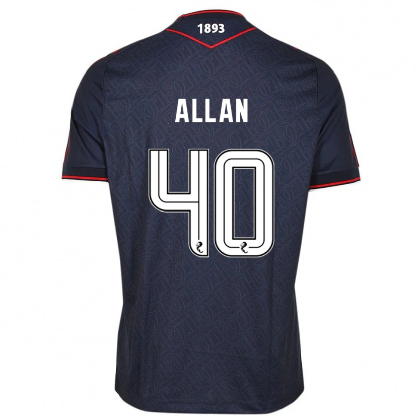 Danxen Män Finlay Allan #40 Marin Vit Hemmatröja Matchtröjor 2025/26 Tröjor T-Tröja