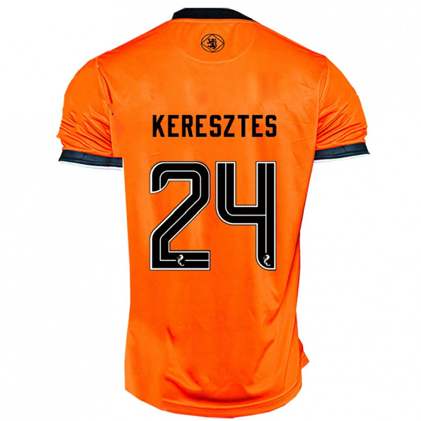 Danxen Män Krisztián Keresztes #24 Orange Svart Hemmatröja Matchtröjor 2025/26 Tröjor T-Tröja