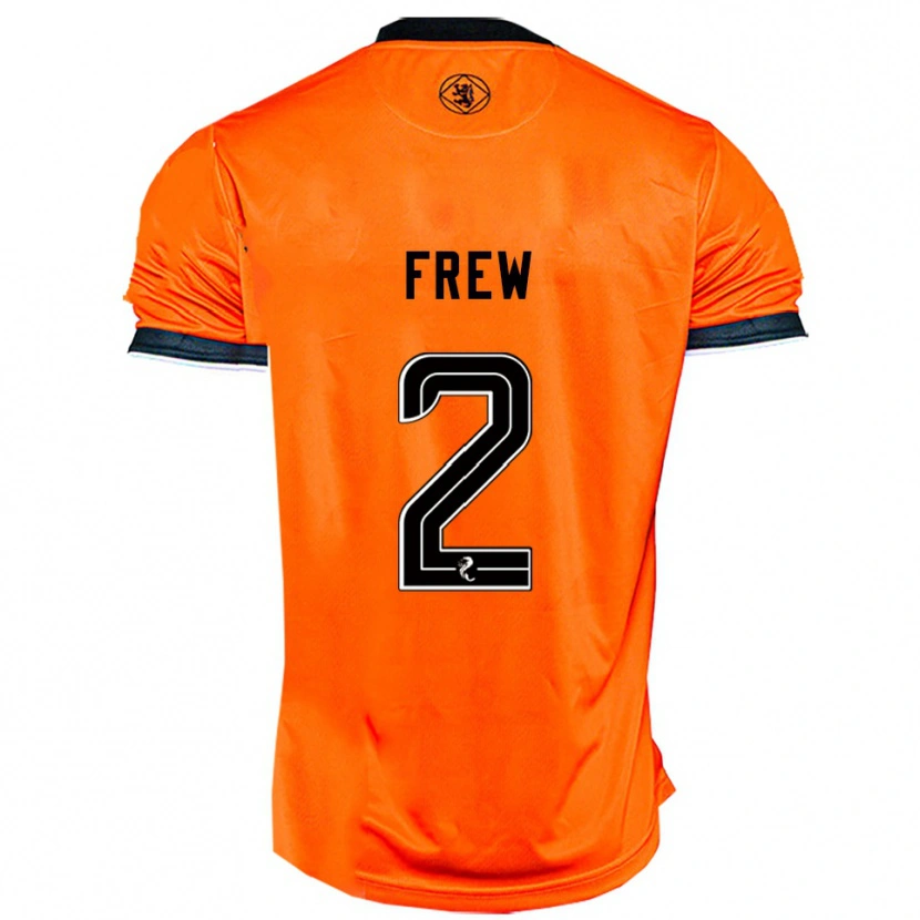 Danxen Män Katie Frew #2 Orange Svart Hemmatröja Matchtröjor 2025/26 Tröjor T-Tröja