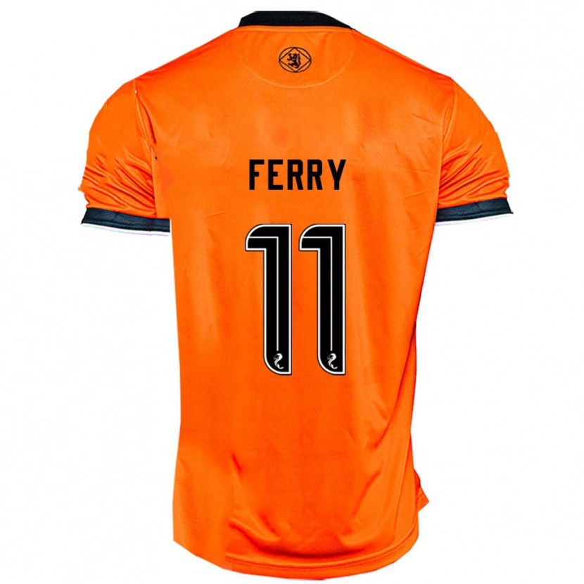 Danxen Män Will Ferry #11 Orange Svart Hemmatröja Matchtröjor 2025/26 Tröjor T-Tröja
