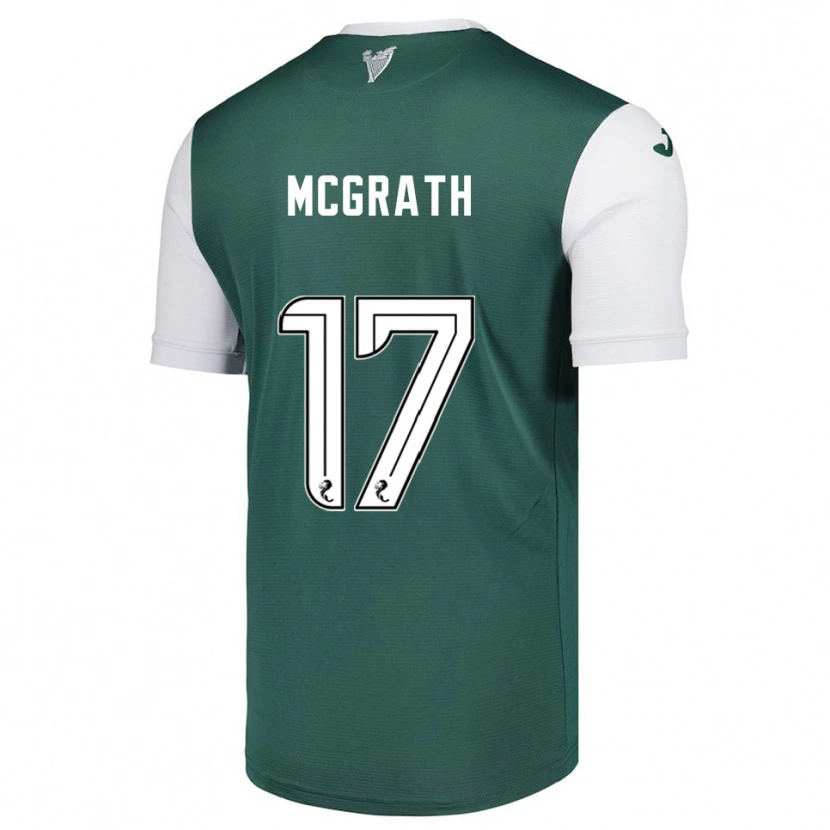 Danxen Män Jamie Mcgrath #17 Grön Vit Hemmatröja Matchtröjor 2025/26 Tröjor T-Tröja