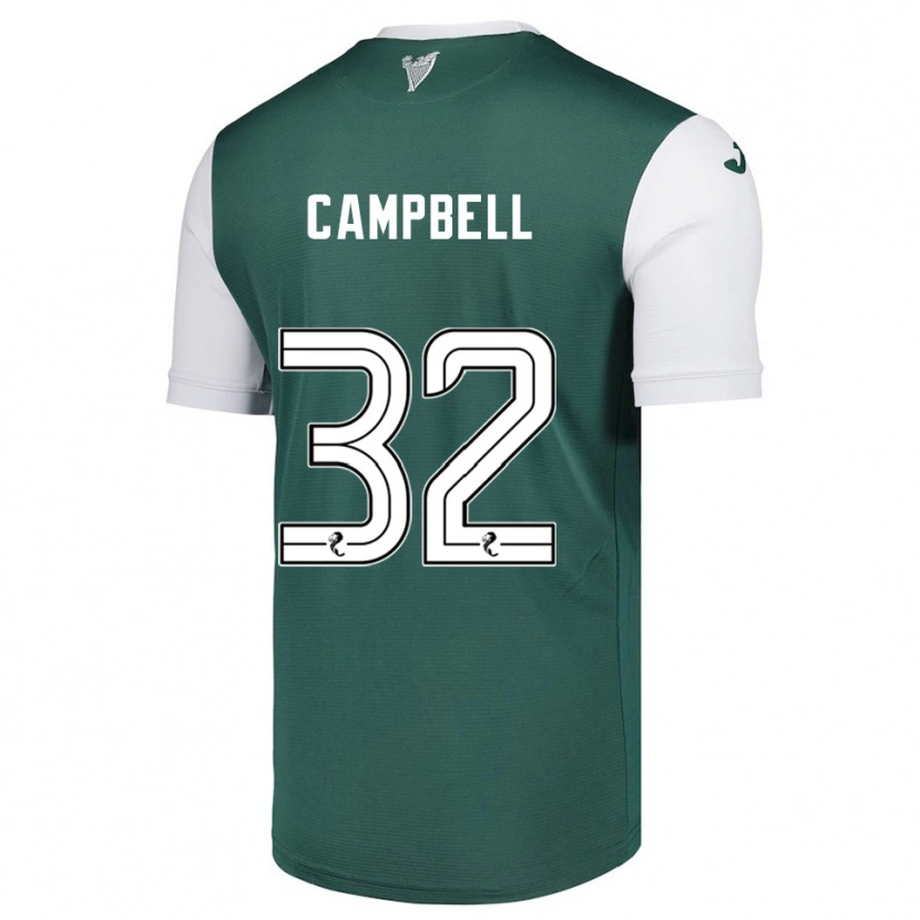 Danxen Män Josh Campbell #32 Grön Vit Hemmatröja Matchtröjor 2025/26 Tröjor T-Tröja