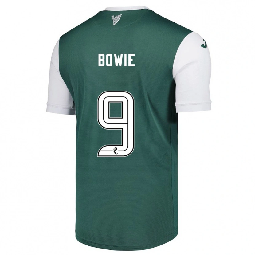 Danxen Män Kieron Bowie #9 Grön Vit Hemmatröja Matchtröjor 2025/26 Tröjor T-Tröja