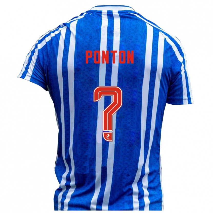 Danxen Män Chloe Ponton #0 Blå Vit Hemmatröja Matchtröjor 2025/26 Tröjor T-Tröja