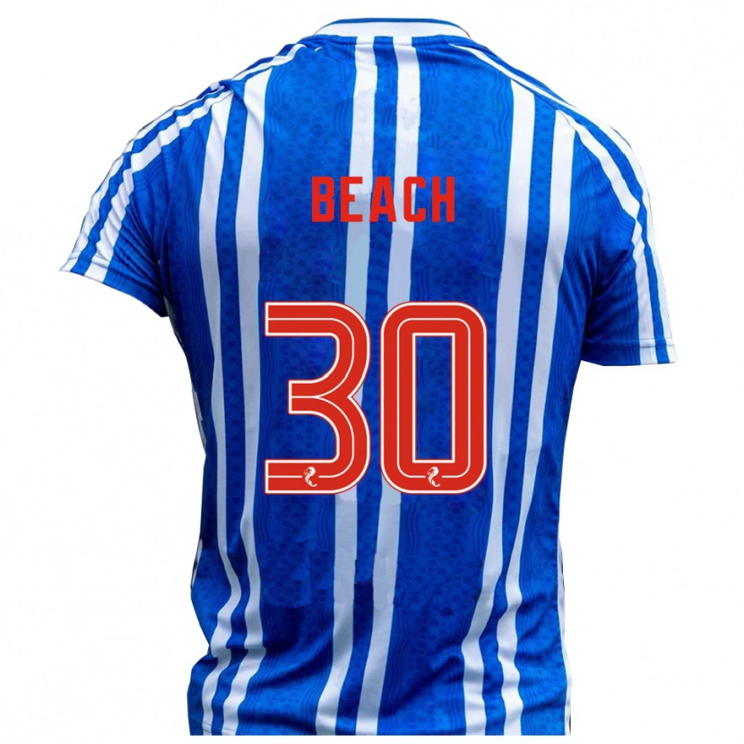 Danxen Män Eddie Beach #30 Blå Vit Hemmatröja Matchtröjor 2025/26 Tröjor T-Tröja