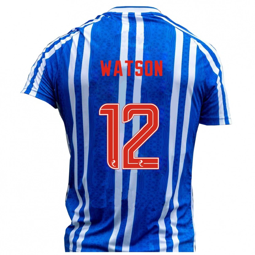 Danxen Män David Watson #12 Blå Vit Hemmatröja Matchtröjor 2025/26 Tröjor T-Tröja