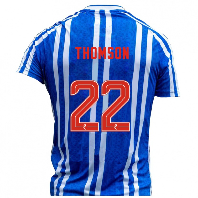 Danxen Män Jack Thomson #22 Blå Vit Hemmatröja Matchtröjor 2025/26 Tröjor T-Tröja