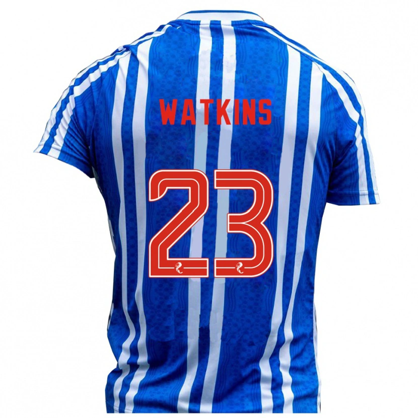 Danxen Män Marley Watkins #23 Blå Vit Hemmatröja Matchtröjor 2025/26 Tröjor T-Tröja