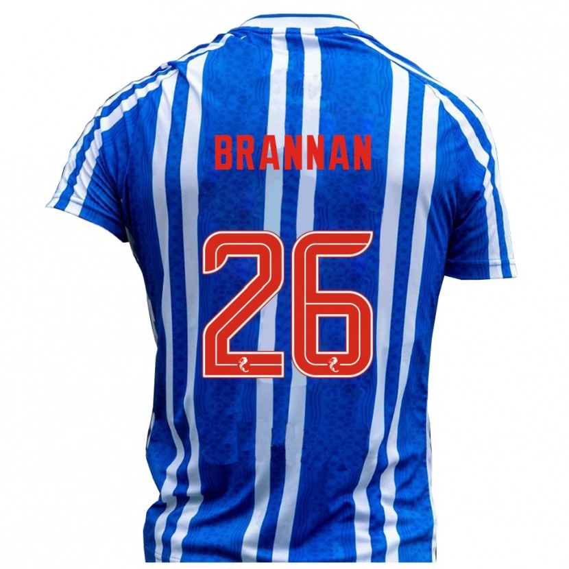 Danxen Män Ben Brannan #26 Blå Vit Hemmatröja Matchtröjor 2025/26 Tröjor T-Tröja