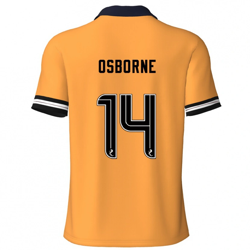 Danxen Män Ellie Osborne #14 Gul Svart Hemmatröja Matchtröjor 2025/26 Tröjor T-Tröja