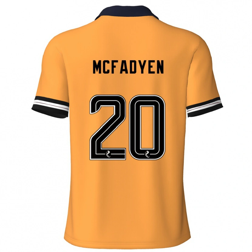 Danxen Män Emma Mcfadyen #20 Gul Svart Hemmatröja Matchtröjor 2025/26 Tröjor T-Tröja
