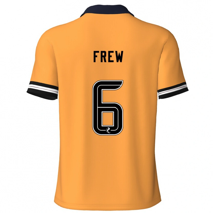 Danxen Män Natasha Frew #6 Gul Svart Hemmatröja Matchtröjor 2025/26 Tröjor T-Tröja