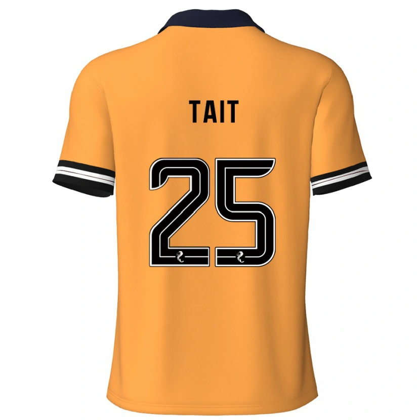 Danxen Män Macaulay Tait #25 Gul Svart Hemmatröja Matchtröjor 2025/26 Tröjor T-Tröja