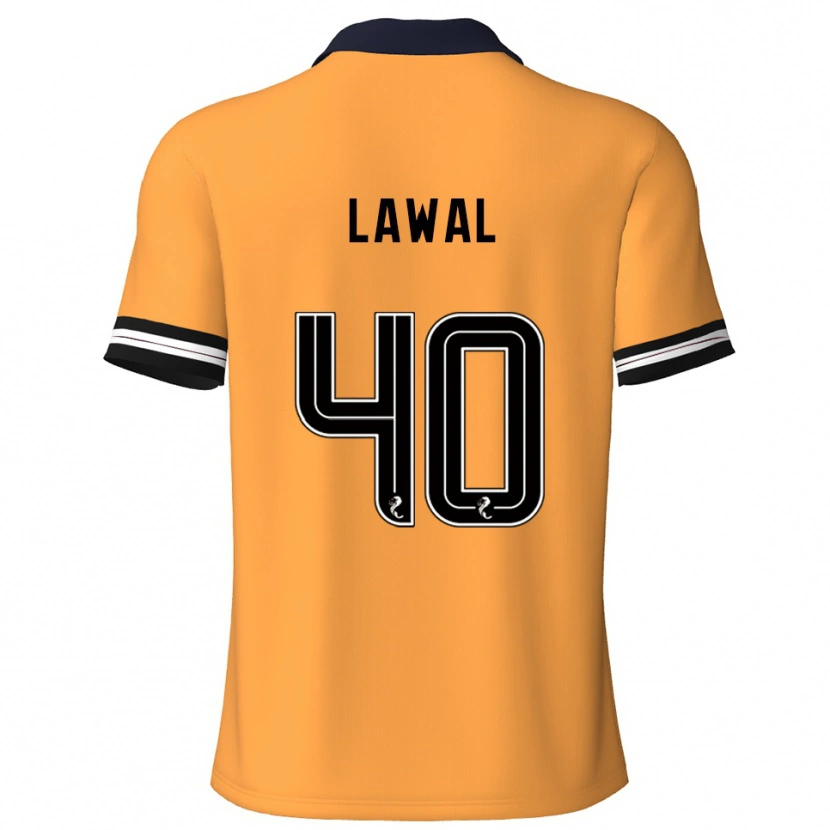 Danxen Män Samson Lawal #40 Gul Svart Hemmatröja Matchtröjor 2025/26 Tröjor T-Tröja