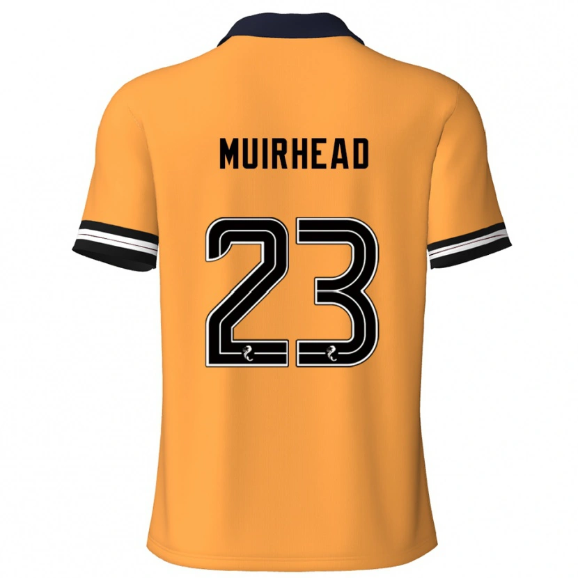 Danxen Män Robbie Muirhead #23 Gul Svart Hemmatröja Matchtröjor 2025/26 Tröjor T-Tröja