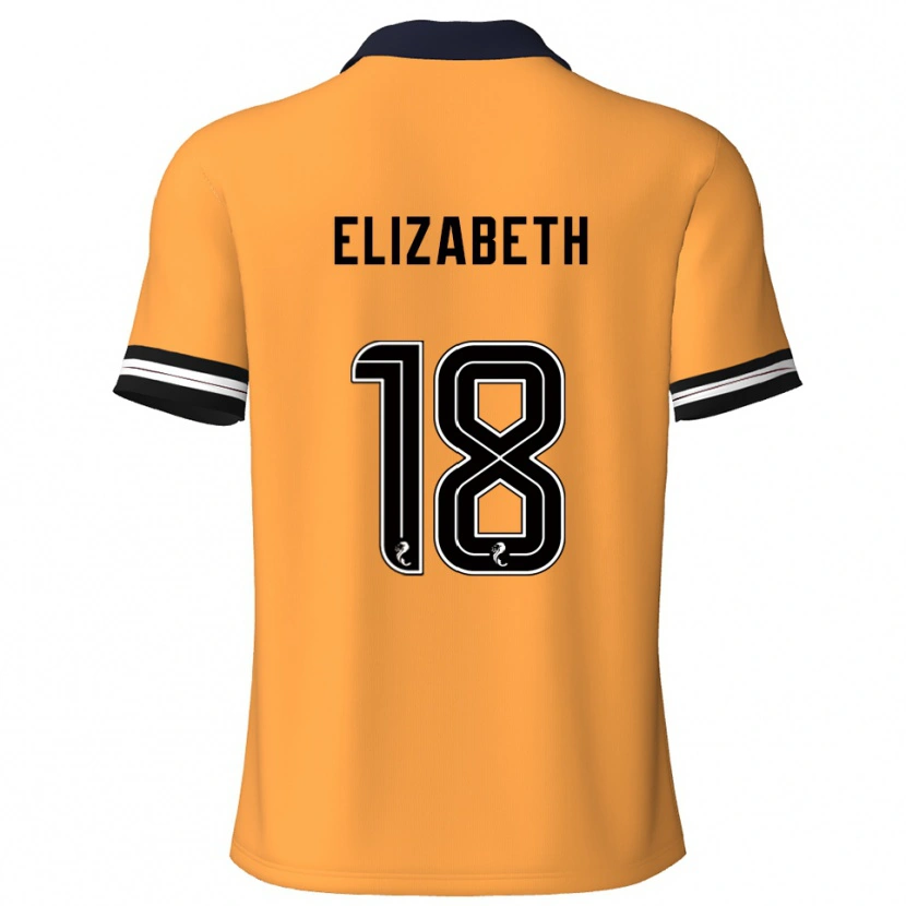 Danxen Män Ashley Elizabeth #18 Gul Svart Hemmatröja Matchtröjor 2025/26 Tröjor T-Tröja