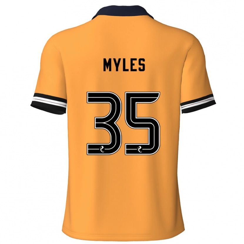 Danxen Män Evan Myles #35 Gul Svart Hemmatröja Matchtröjor 2025/26 Tröjor T-Tröja