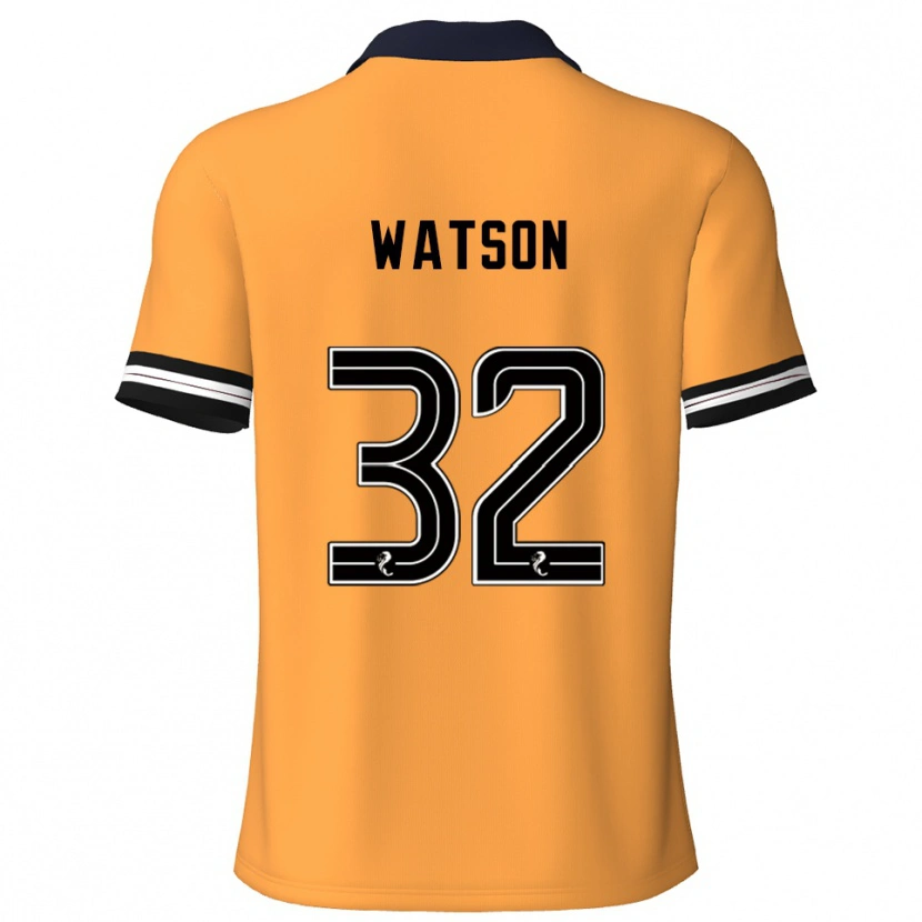 Danxen Män Ashley Watson #32 Gul Svart Hemmatröja Matchtröjor 2025/26 Tröjor T-Tröja