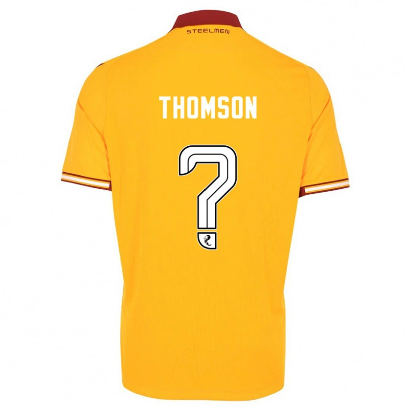 Danxen Män Aaron Thomson #0 Gul Vinröd Hemmatröja Matchtröjor 2025/26 Tröjor T-Tröja