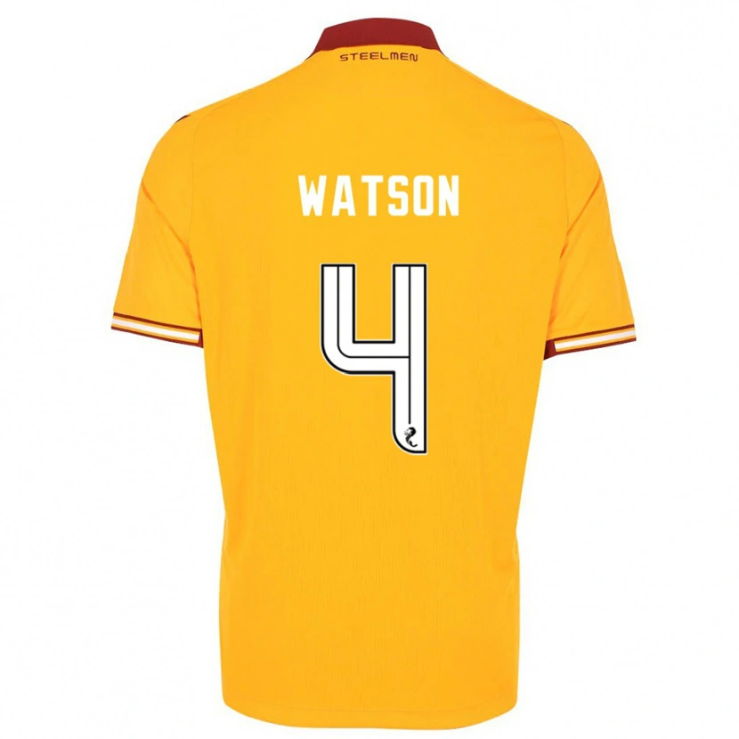 Danxen Män Chelsie Watson #4 Gul Vinröd Hemmatröja Matchtröjor 2025/26 Tröjor T-Tröja