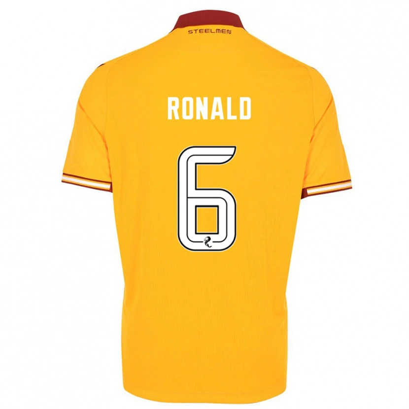 Danxen Män Lucy Ronald #6 Gul Vinröd Hemmatröja Matchtröjor 2025/26 Tröjor T-Tröja