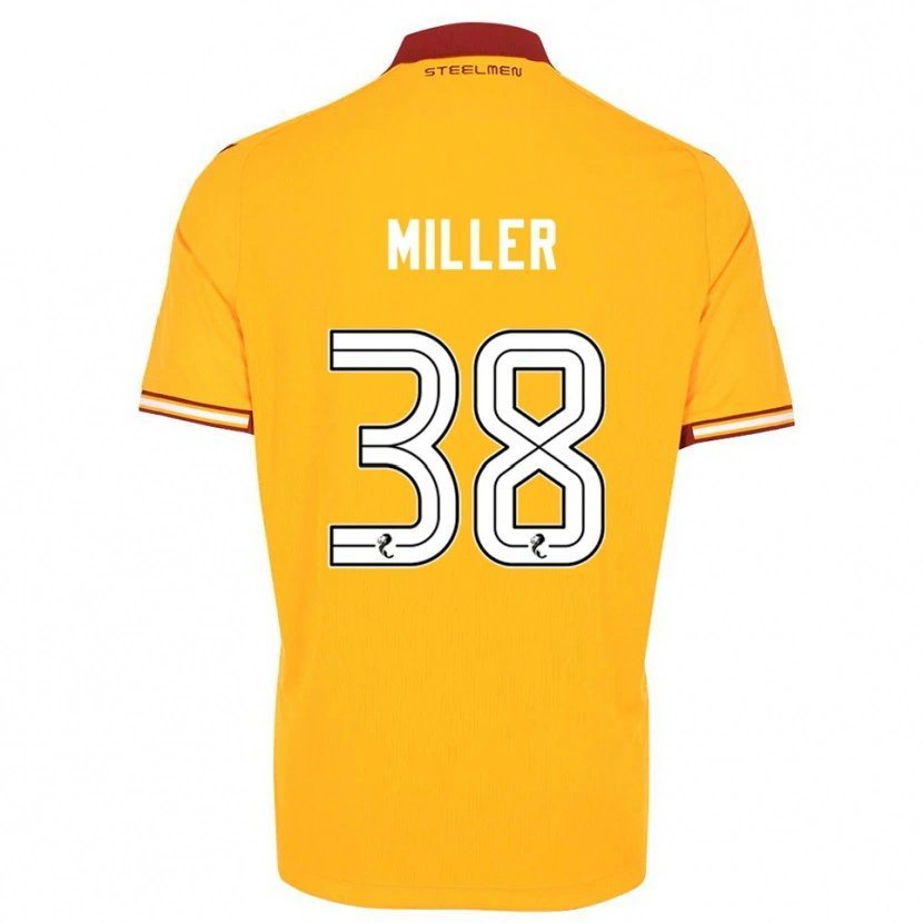 Danxen Män Lennon Miller #38 Gul Vinröd Hemmatröja Matchtröjor 2025/26 Tröjor T-Tröja