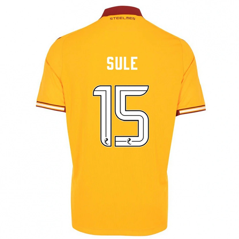 Danxen Män Eseosa Sule #15 Gul Vinröd Hemmatröja Matchtröjor 2025/26 Tröjor T-Tröja