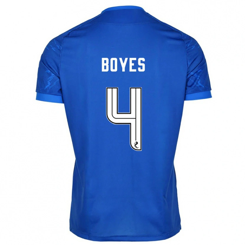 Danxen Män Morgan Boyes #4 Blå Vit Hemmatröja Matchtröjor 2025/26 Tröjor T-Tröja