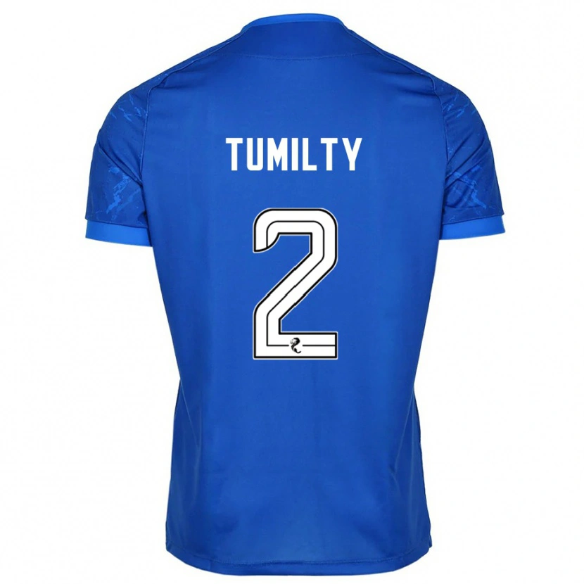 Danxen Män Reghan Tumilty #2 Blå Vit Hemmatröja Matchtröjor 2025/26 Tröjor T-Tröja