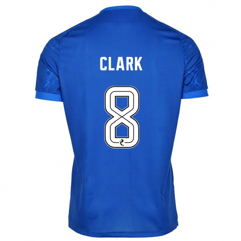 Danxen Män Hannah Clark #8 Blå Vit Hemmatröja Matchtröjor 2025/26 Tröjor T-Tröja