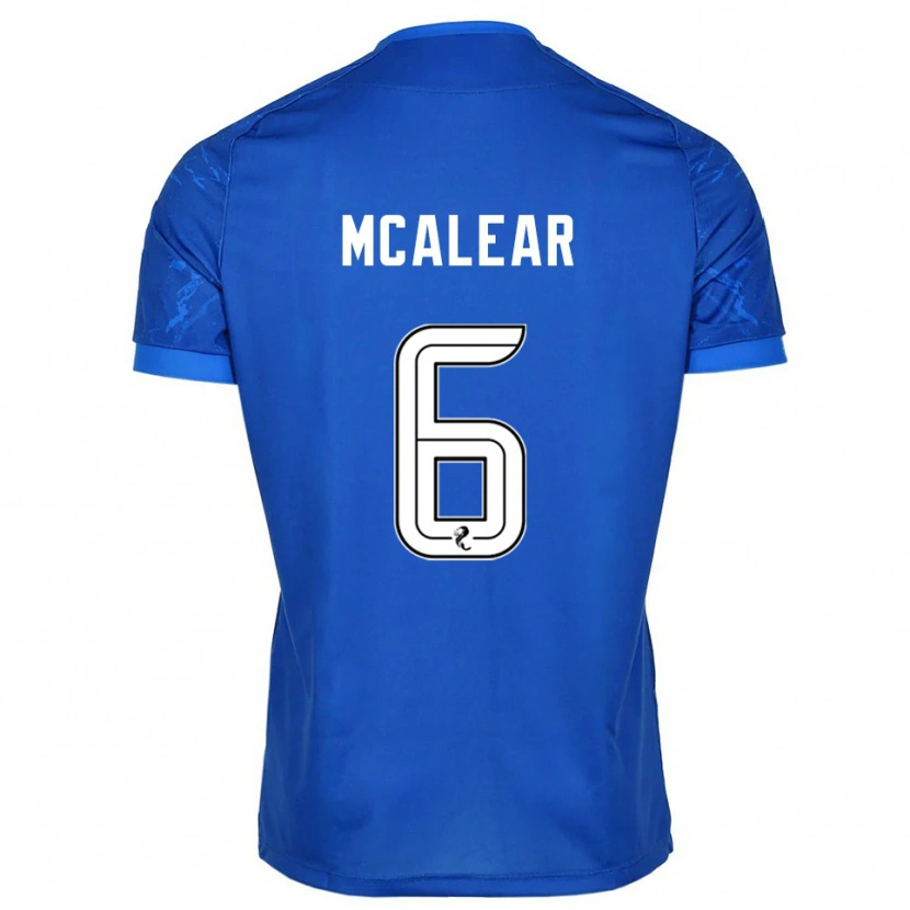 Danxen Män Reece Mcalear #6 Blå Vit Hemmatröja Matchtröjor 2025/26 Tröjor T-Tröja