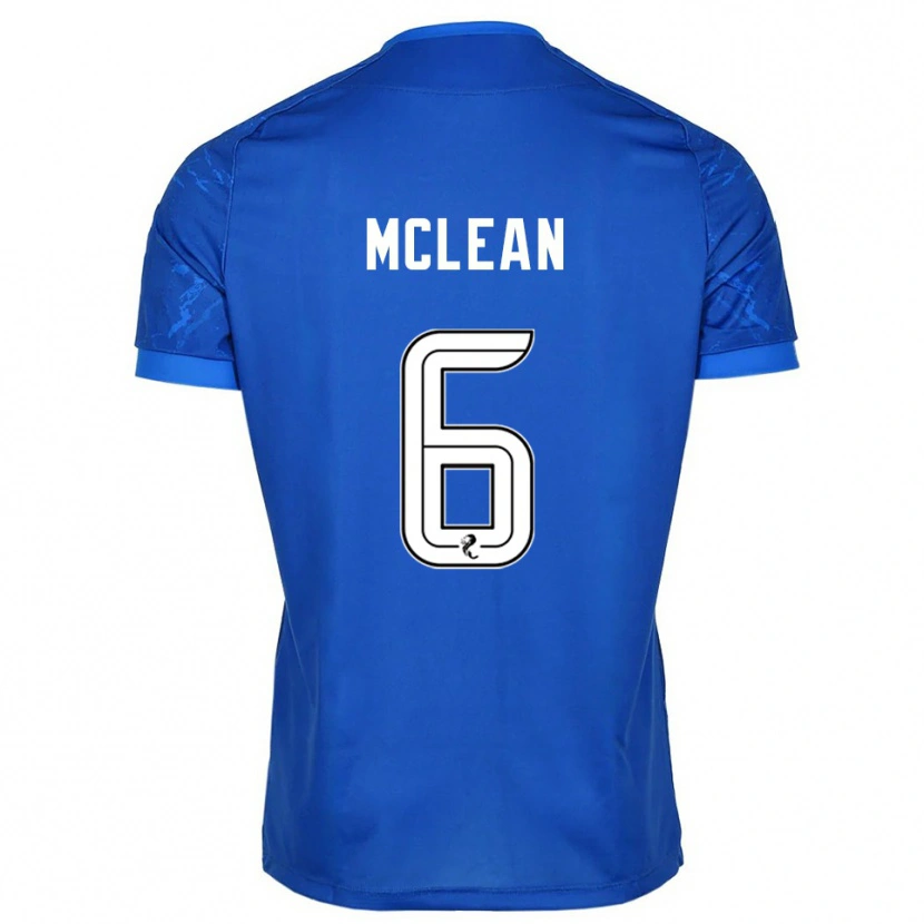 Danxen Män Elvie Mclean #6 Blå Vit Hemmatröja Matchtröjor 2025/26 Tröjor T-Tröja
