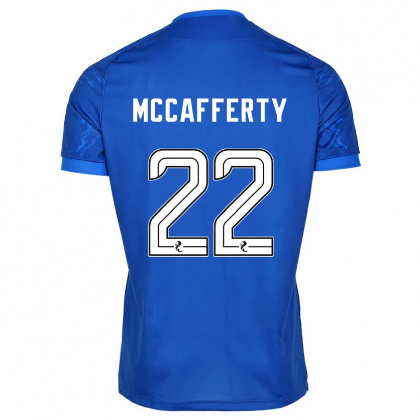 Danxen Män Eirinn Mccafferty #22 Blå Vit Hemmatröja Matchtröjor 2025/26 Tröjor T-Tröja