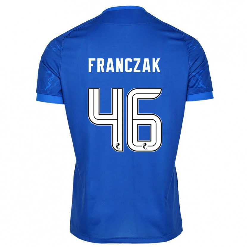 Danxen Män Franciszek Franczak #46 Blå Vit Hemmatröja Matchtröjor 2025/26 Tröjor T-Tröja