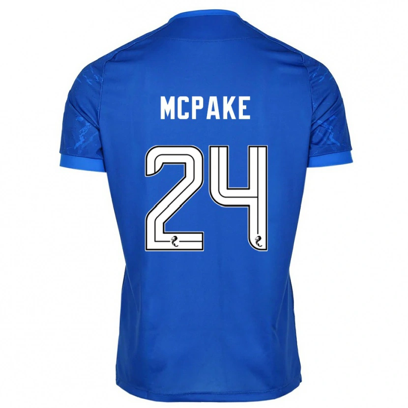 Danxen Män Josh Mcpake #24 Blå Vit Hemmatröja Matchtröjor 2025/26 Tröjor T-Tröja