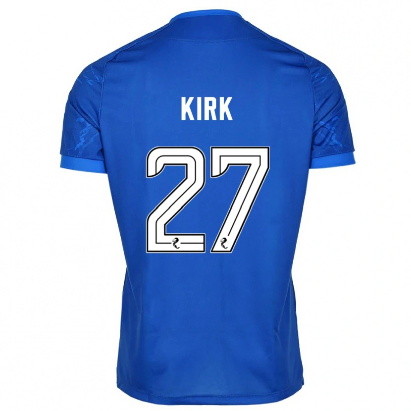 Danxen Män Makenzie Kirk #27 Blå Vit Hemmatröja Matchtröjor 2025/26 Tröjor T-Tröja