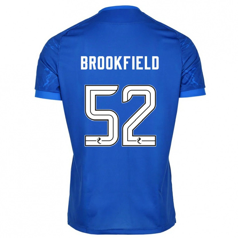 Danxen Män Arran Brookfield #52 Blå Vit Hemmatröja Matchtröjor 2025/26 Tröjor T-Tröja