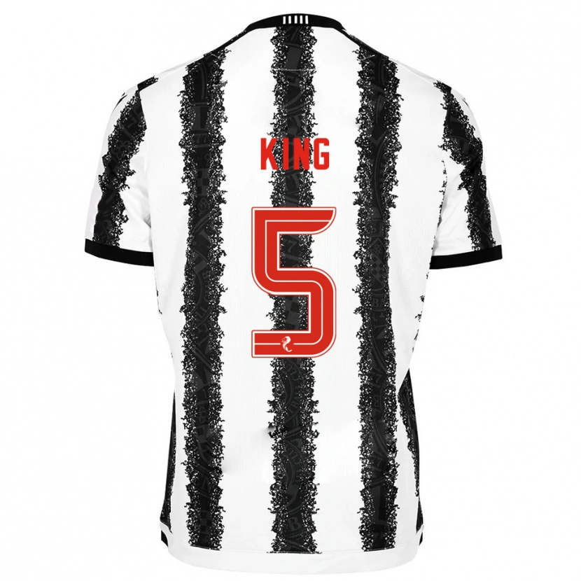 Danxen Män Richard King #5 Vit Svart Hemmatröja Matchtröjor 2025/26 Tröjor T-Tröja