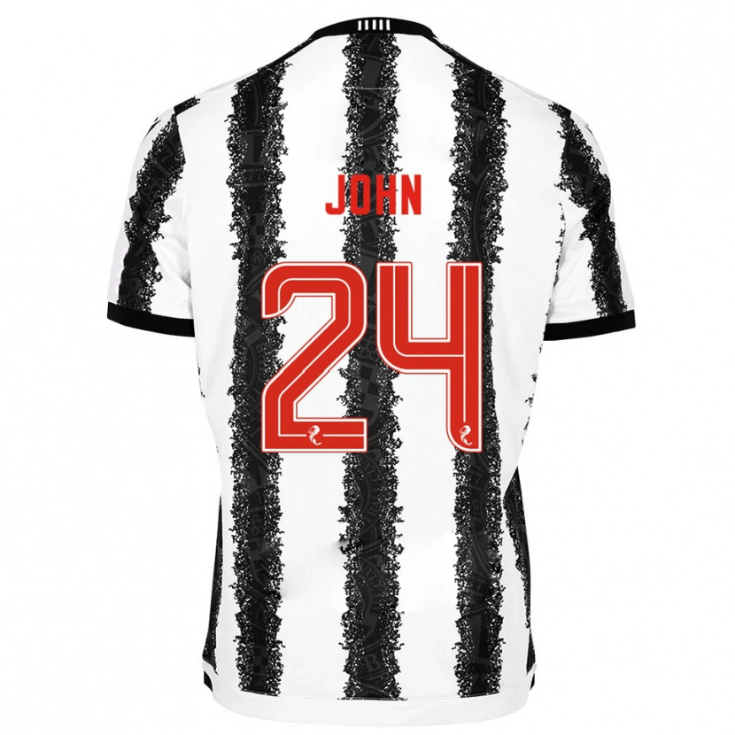 Danxen Män Declan John #24 Vit Svart Hemmatröja Matchtröjor 2025/26 Tröjor T-Tröja