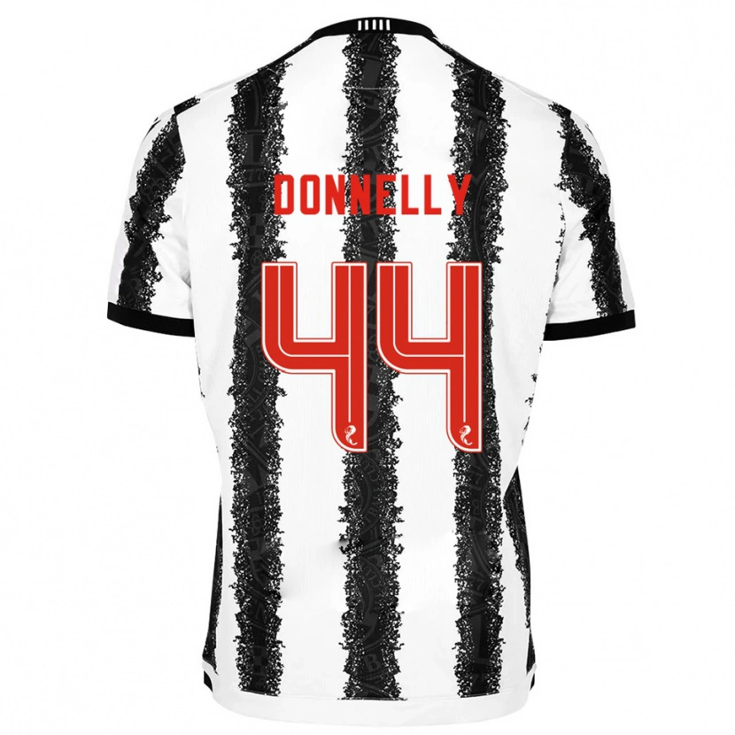 Danxen Män Liam Donnelly #44 Vit Svart Hemmatröja Matchtröjor 2025/26 Tröjor T-Tröja