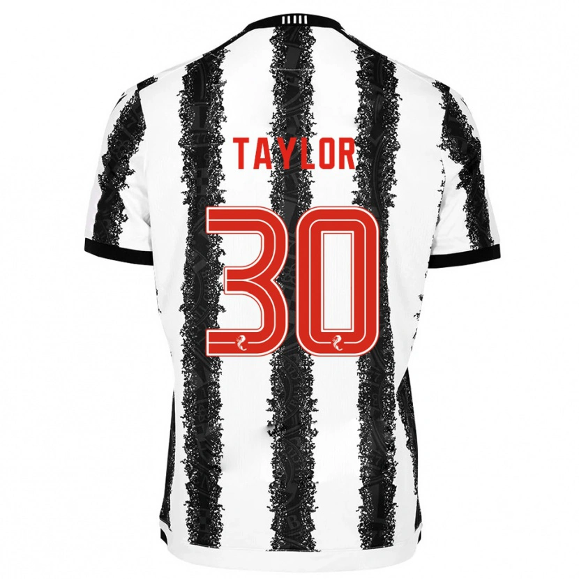 Danxen Män Fraser Taylor #30 Vit Svart Hemmatröja Matchtröjor 2025/26 Tröjor T-Tröja