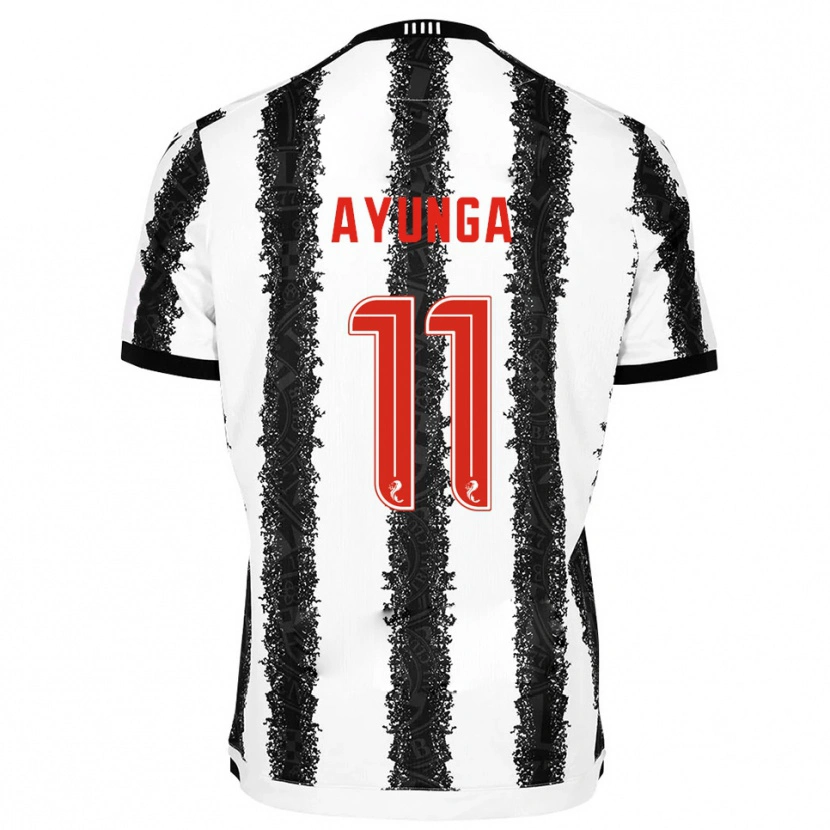 Danxen Män Jonah Ayunga #11 Vit Svart Hemmatröja Matchtröjor 2025/26 Tröjor T-Tröja