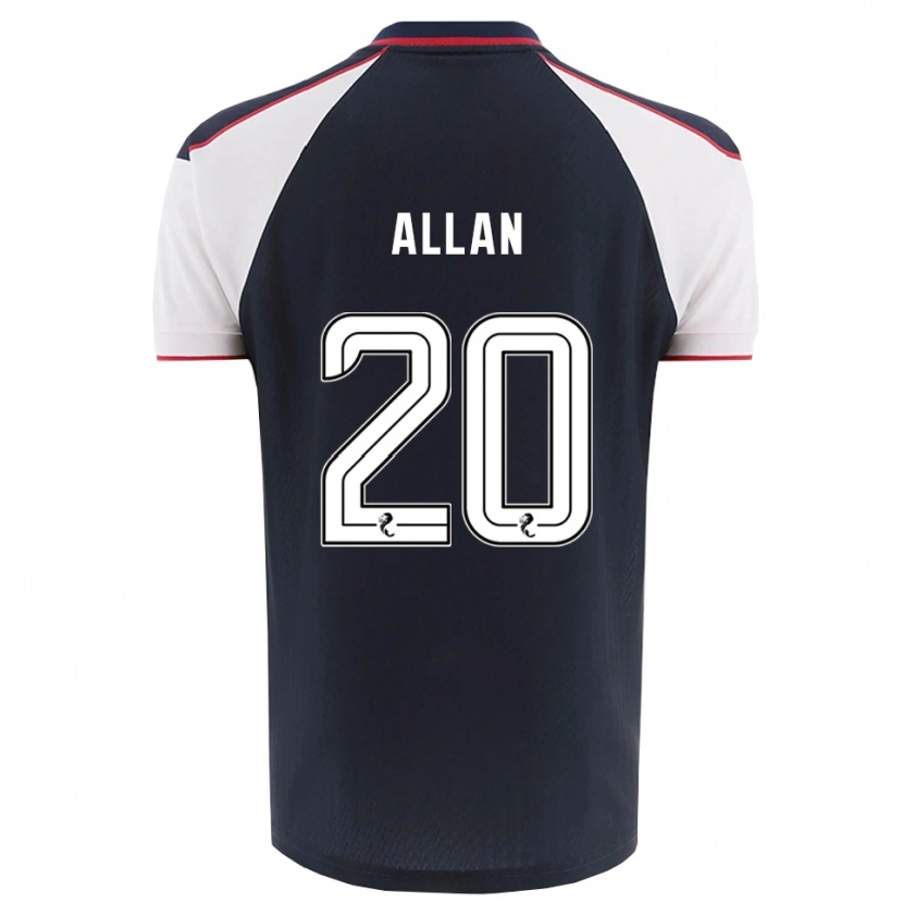 Danxen Män Connor Allan #20 Marin Vit Hemmatröja Matchtröjor 2025/26 Tröjor T-Tröja