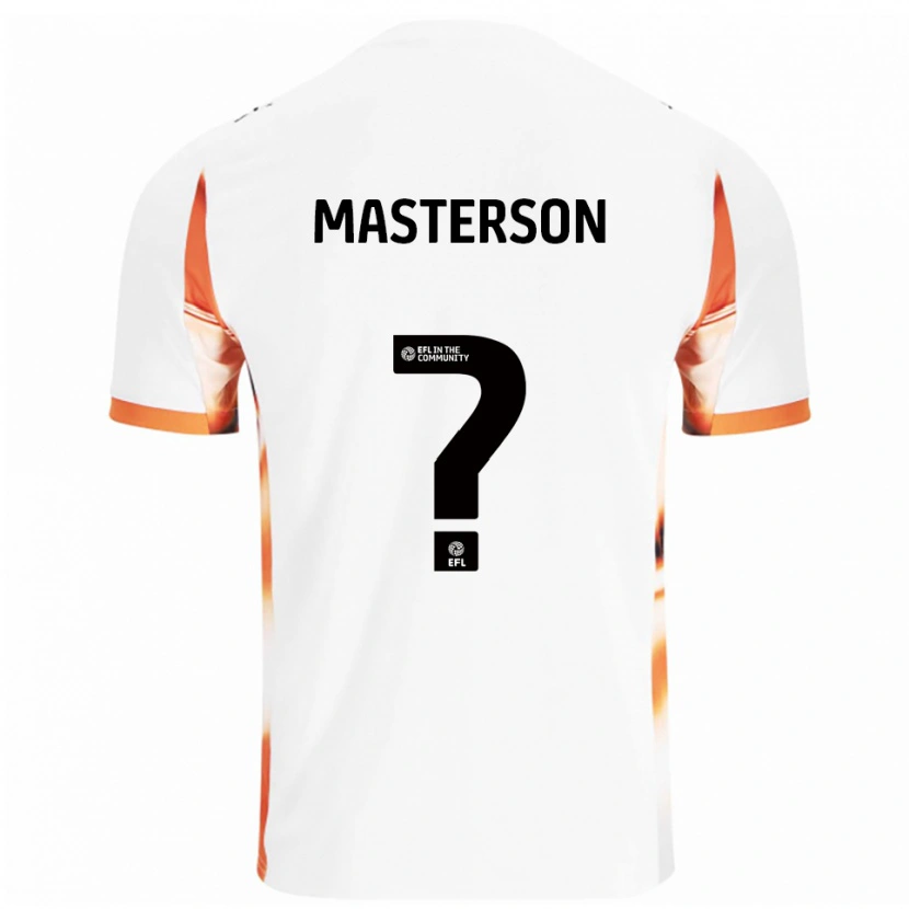 Danxen Män Keisha Masterson #0 Vit Orange Svart Bortatröja Matchtröjor 2025/26 Tröjor T-Tröja