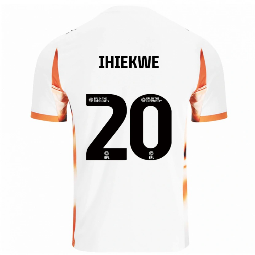 Danxen Män Michael Ihiekwe #20 Vit Orange Svart Bortatröja Matchtröjor 2025/26 Tröjor T-Tröja