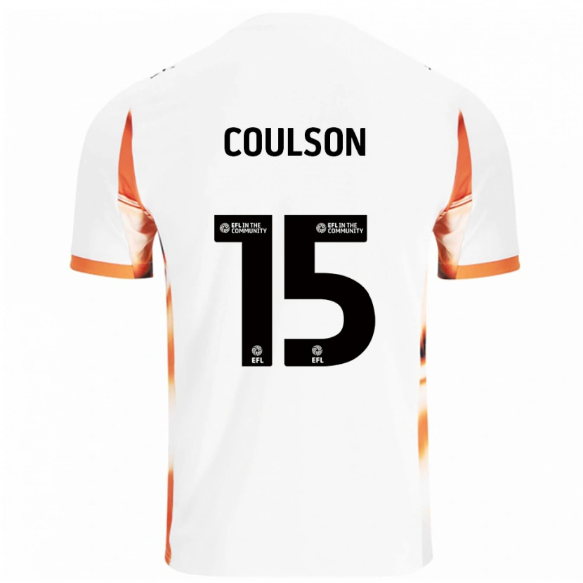 Danxen Män Hayden Coulson #15 Vit Orange Svart Bortatröja Matchtröjor 2025/26 Tröjor T-Tröja