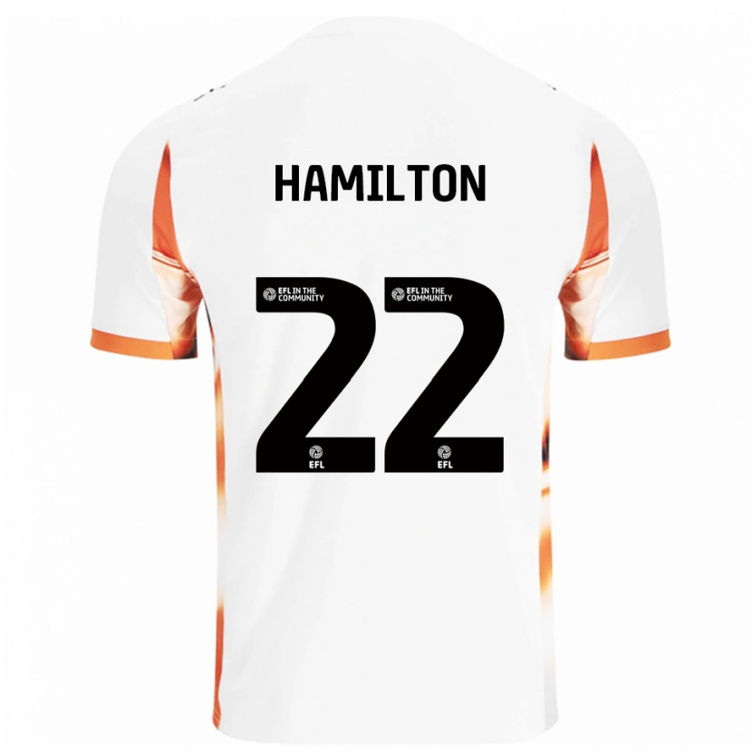 Danxen Män Cj Hamilton #22 Vit Orange Svart Bortatröja Matchtröjor 2025/26 Tröjor T-Tröja