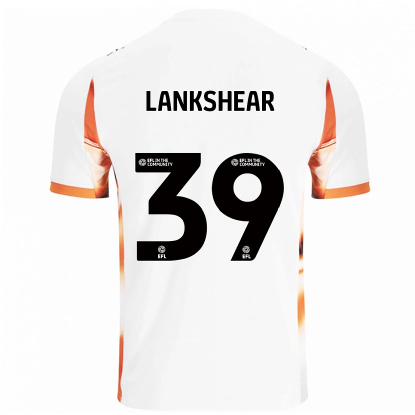 Danxen Män Alex Lankshear #39 Vit Orange Svart Bortatröja Matchtröjor 2025/26 Tröjor T-Tröja